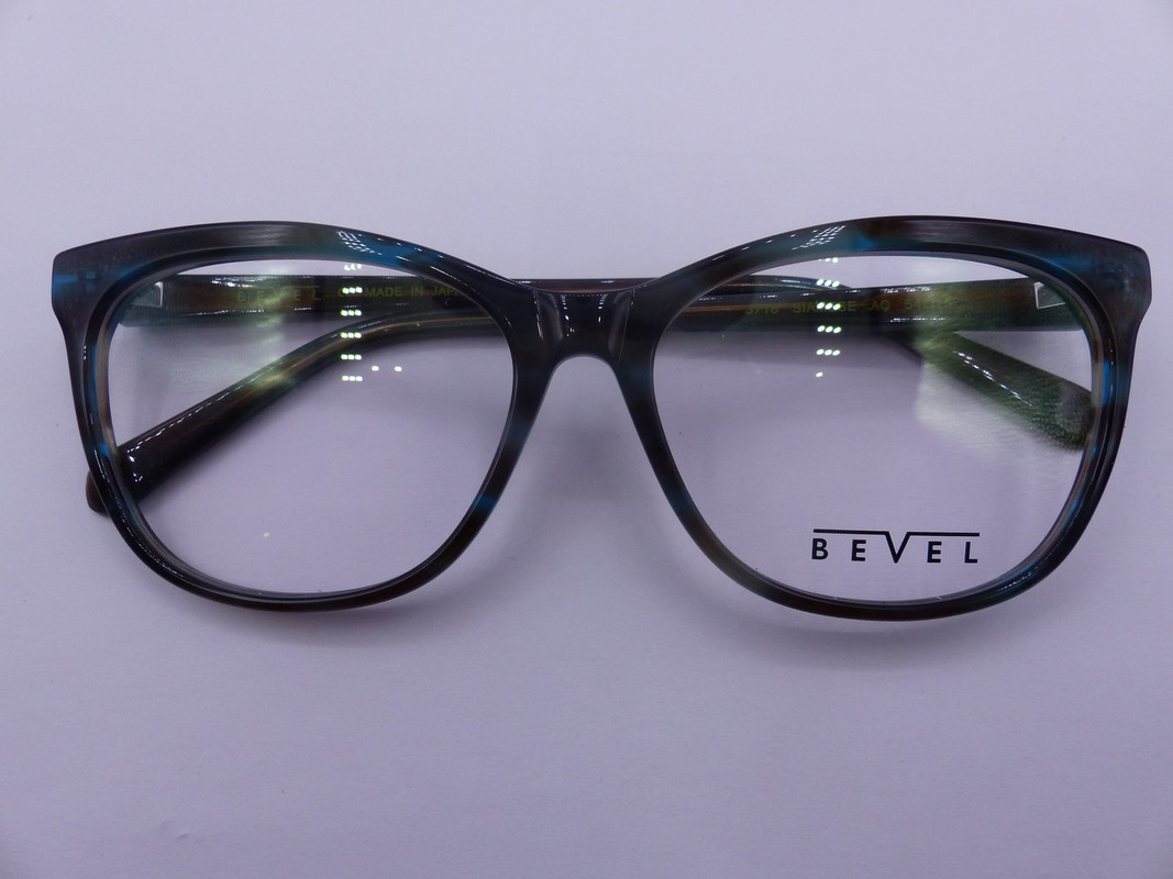 BEVEL 3718 SIAMESE AQUA TORTOISE WOMENS EYEGLASSES FRAMES SIZE 54-15-135