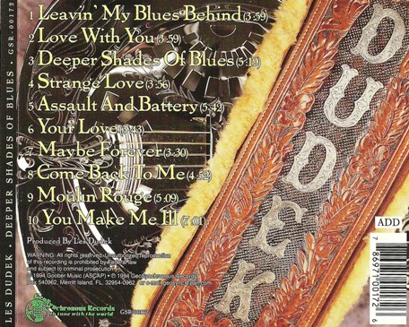 Les Dudek - Deeper Shades of Blues (1994) Lossless Les Dudek - Deeper Shades of Blues (1994) Lossless