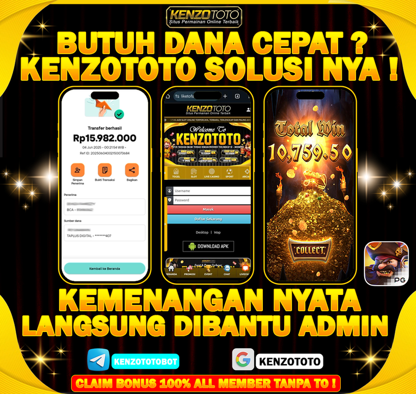 Menang Jutaan Bukan Mimpi – Langsung Dibantu Admin di KENZOTOTO!