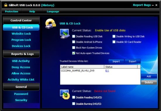 GiliSoft USB Lock 8.6.0 GiliSoft USB Lock 8.6.0