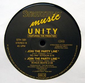 Music - 15/01/2023 - Unity featuring 'The Fresh Kid' - Join The Party Line (Vinyl, 12 )(Streetheat Music ‎– STH 561) (1990)(320) R-280671-1382236021-7265-jpeg