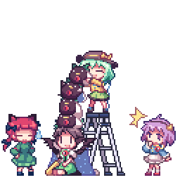 orin, utsuho, koishi, and satori from touhou all having fun together orin, utsuho, koishi, and satori from touhou all having fun together