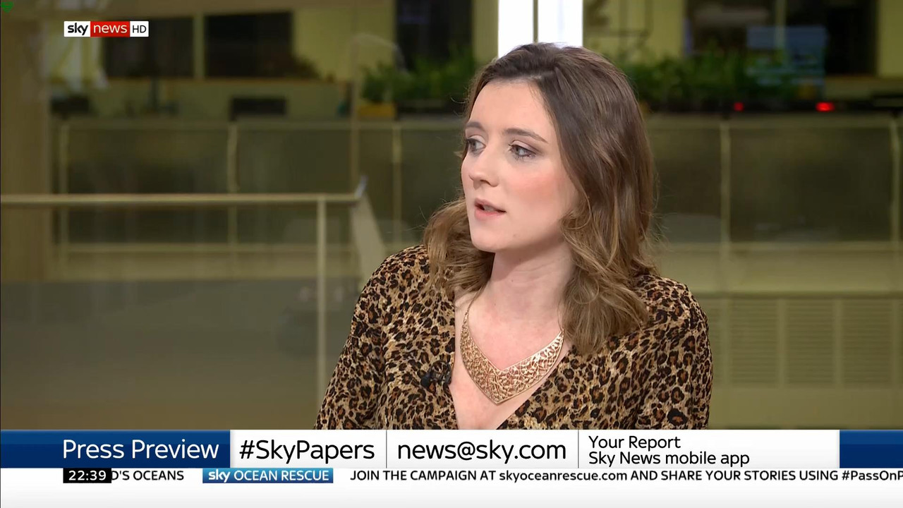 24 January - 22.00.00 - Sky News At 10. Anna Botting with the ma