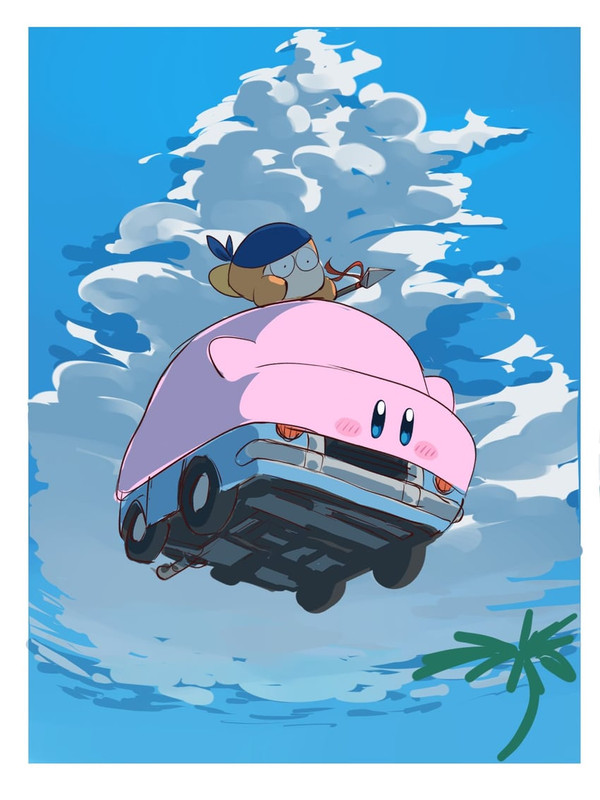 kirby-bandana-waddle-dee-and-car-mouth-k