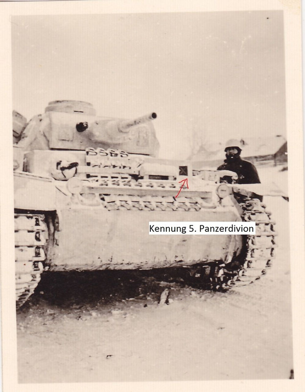 weißer Panzer 3 P III Kennung 5.Panzerdivision 5