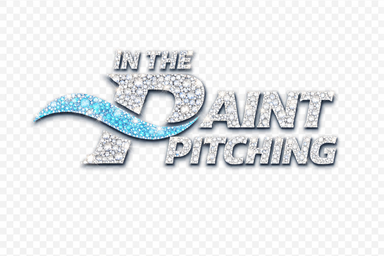 In the Paint Pitching Logo