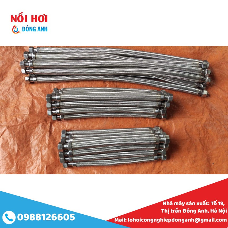 dây dẫn hơi mềm inox