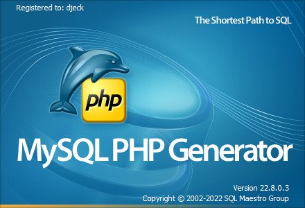 PHP Generator for MySQL Professional 22.8.0.10 Multilingual