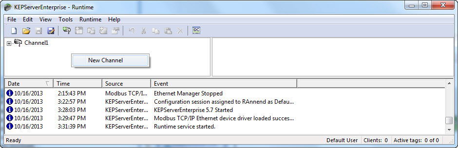 I/O's Read/Write from Micro850 Micro850/820: Ethernet OPC data access using Modbus/TCP