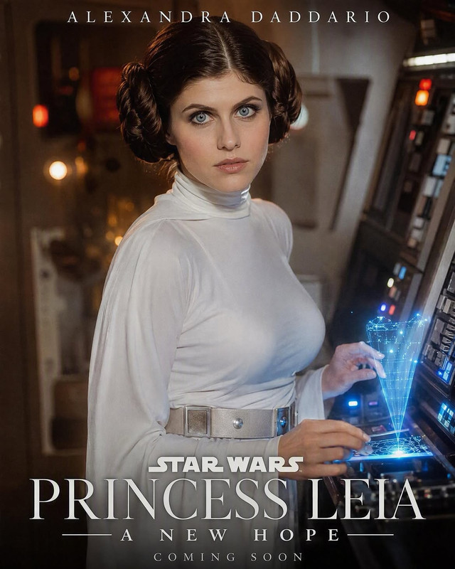 Alexandra Daddario Princess Leia