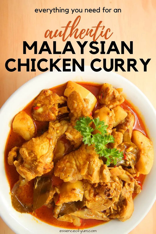 Everything you need for an authentic Malaysian chicken curry PLUS ingredients for homemade Malaysian