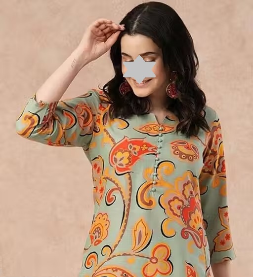 Cotton Printed Kurta set for women Color 2 (KS126)