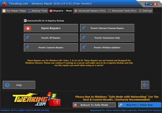 Windows Repair 2018 4.4.1 Free Windows Repair 2018 4.4.1 Free