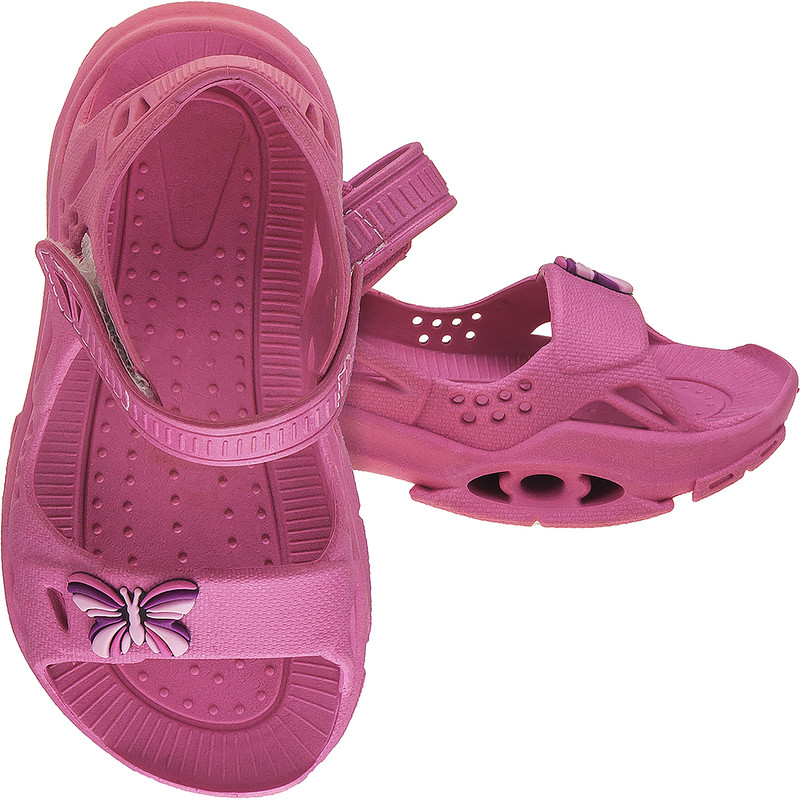 Sandália Papete com Velcro Decorada Borboleta miniatura 6