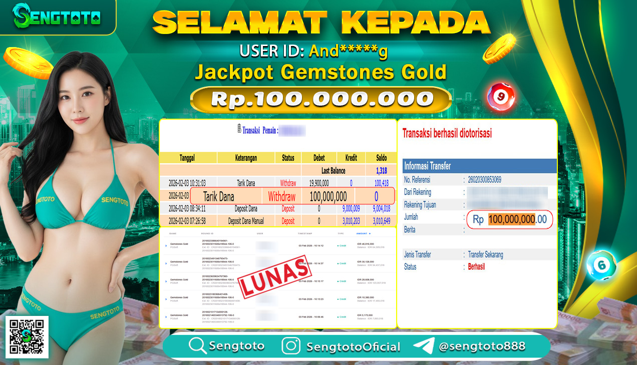 BUKTI PEMBAYARAN SLOT GEMSTONES GOLD 