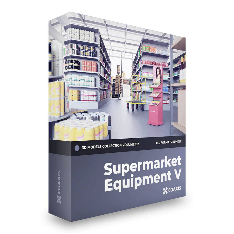 CGAxis Supermarket Equipment V Collection Volume 112