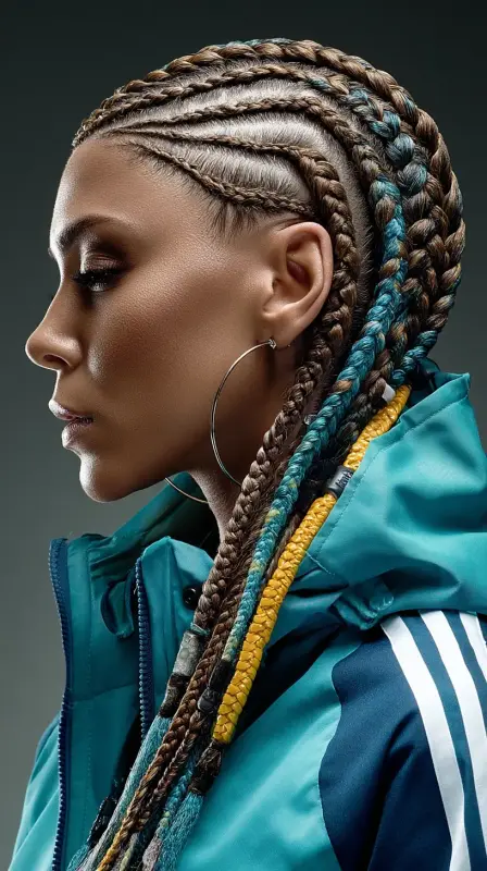 Kaleidoscope Tresses: Mastering the Side Parting - black women side part