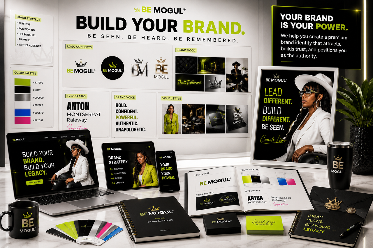 BE MOGUL Studio dashboard