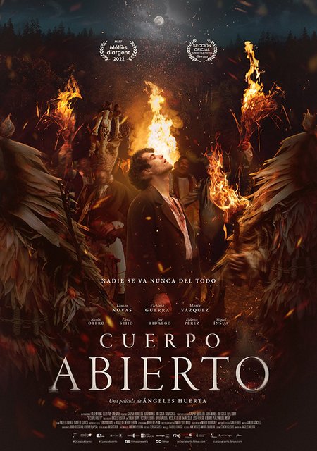 PÓSTER DE LA PELÍCULA GALLEGA “CUERPO ABIERTO” BASADA EN UN RELATO DE XOSÉ LUIS MÉNDEZ FERRÍN