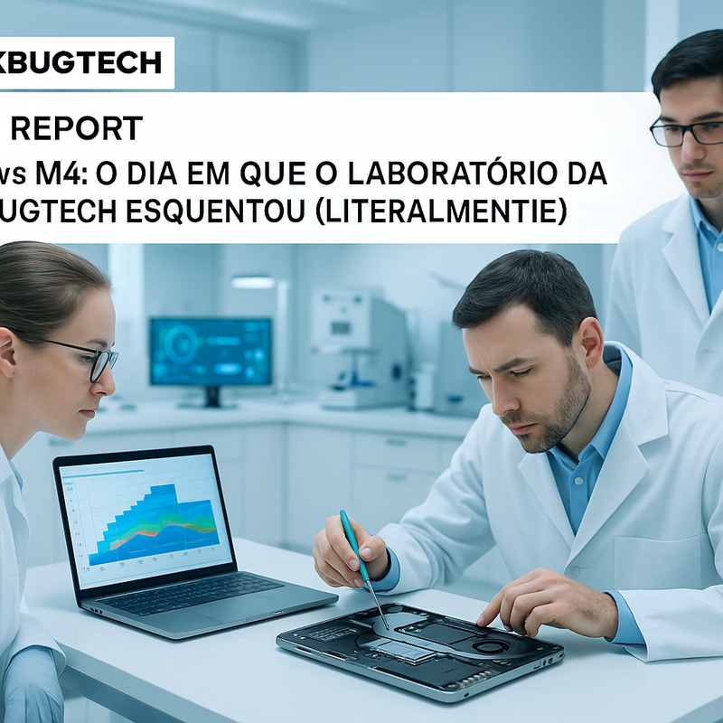 LAB REPORT PIXBUGTECH — M5 vs M4: O DIA EM QUE O LABORATÓRIO DA PIXBUGTECH ESQUENTOU (LITERALMENTE)