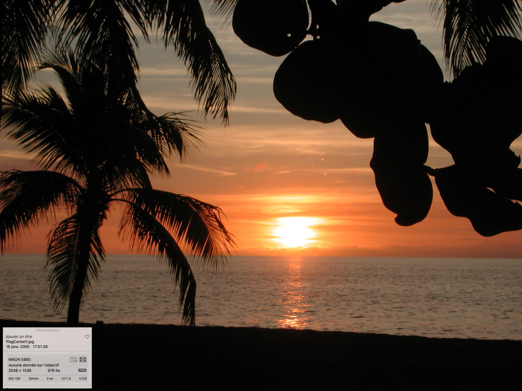 Soleil couchant Janvier 2005