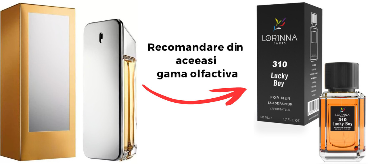 Parfum Lorinna Lucky Boy inspirat clona dupa Parfumul de la 1 million Lucky de barbat