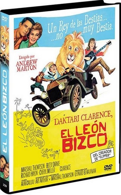 Portada - Daktari, Clarence el León Bizco [DVD5 Full] [Pal] [Cast-Ing] [Sub:Cast] [Aventuras] [1965]