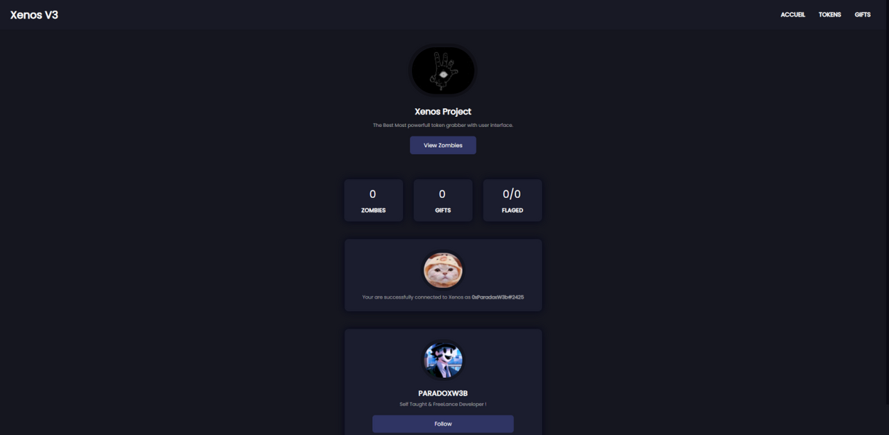 Xenos Discord token grabber hacking