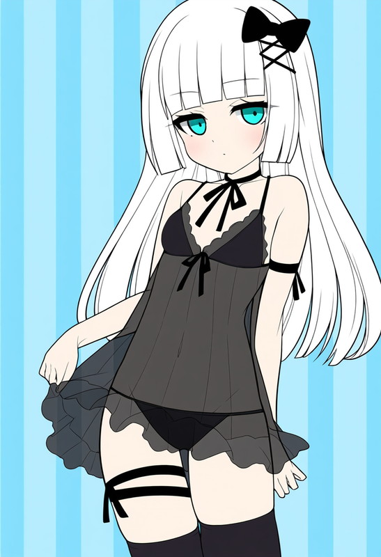 1girl, striped background, {{{{{{close-up}}}}}}, aqua eyes, long hair, hime cut, s-3283001388