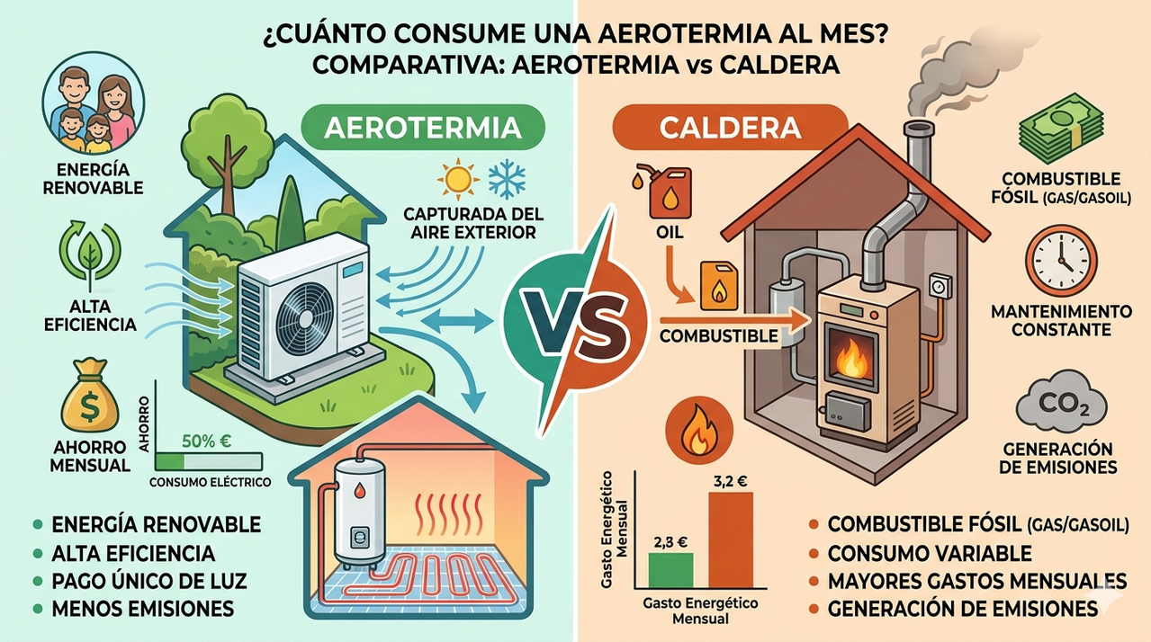 Aerotermia con Radiadores