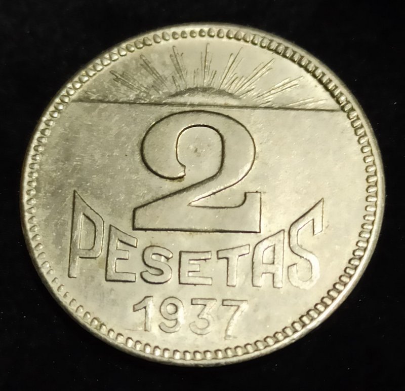 2 peseta del consejo de Asturias y León 1937 29