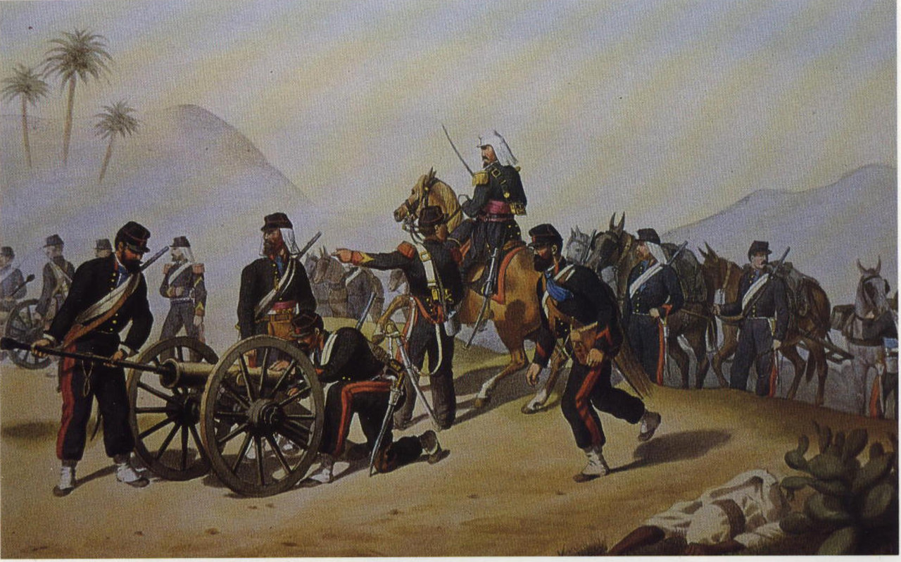 ARTILLERIA DE MONTAÑA, ARGELIA 1855