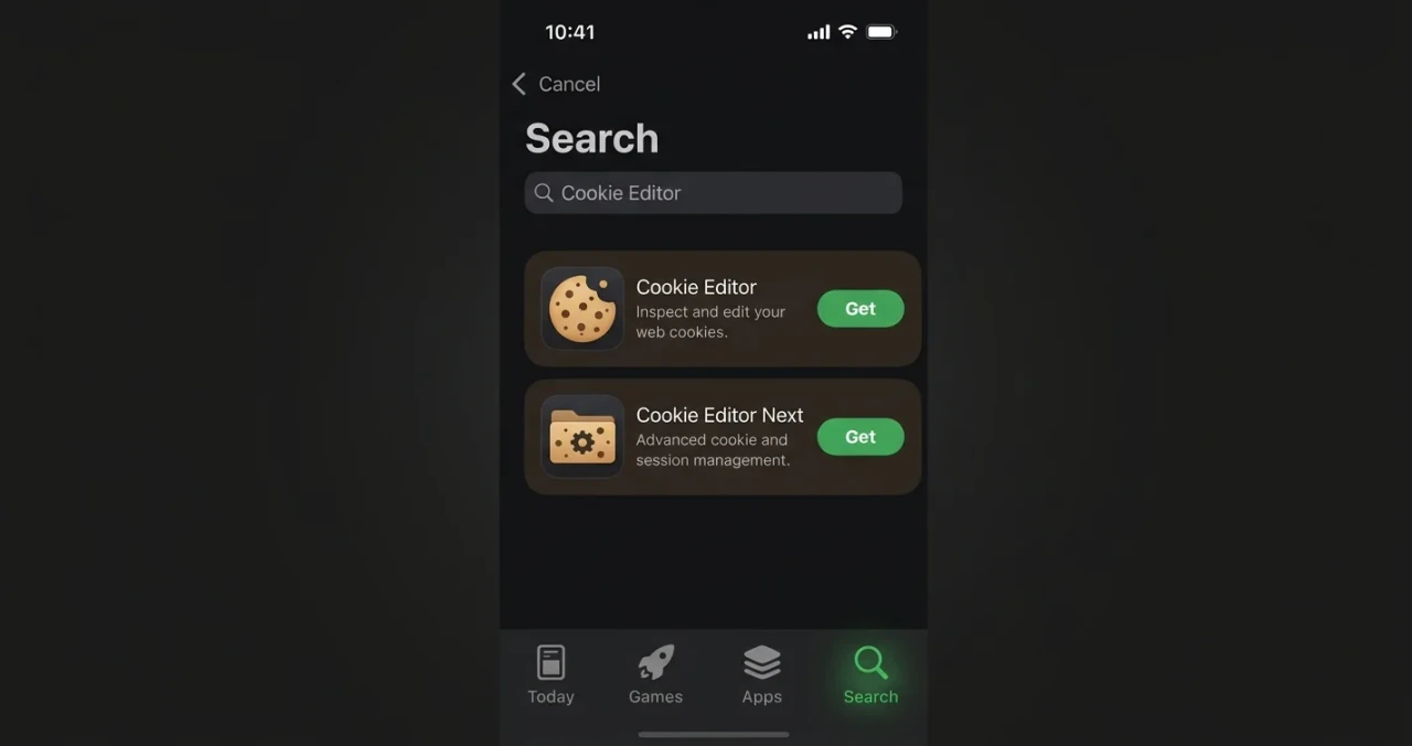 Расширение Cookie Editor в App Store