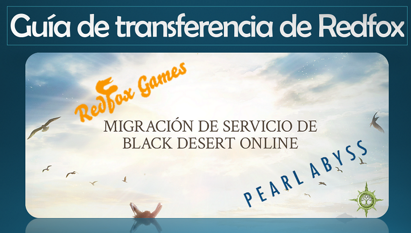 Guía de transferencia de Redfox a Pearl Abyss