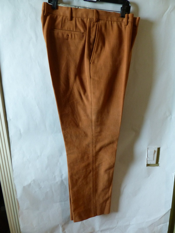 GTA MENS DRESS PANTS IN BURNT ORANGE US MENS SIZE 46 ITALIAN 56