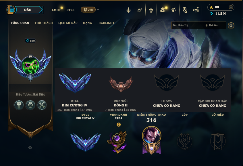 Acc LMHT # - Không Khung