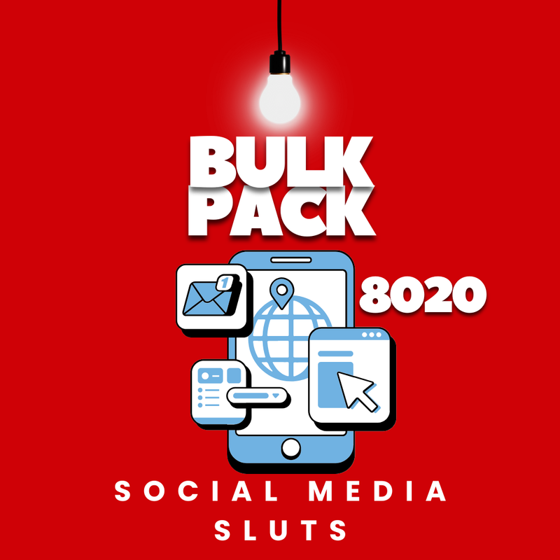 📱Bulk Pack📱Social Media Sluts🎮#8020