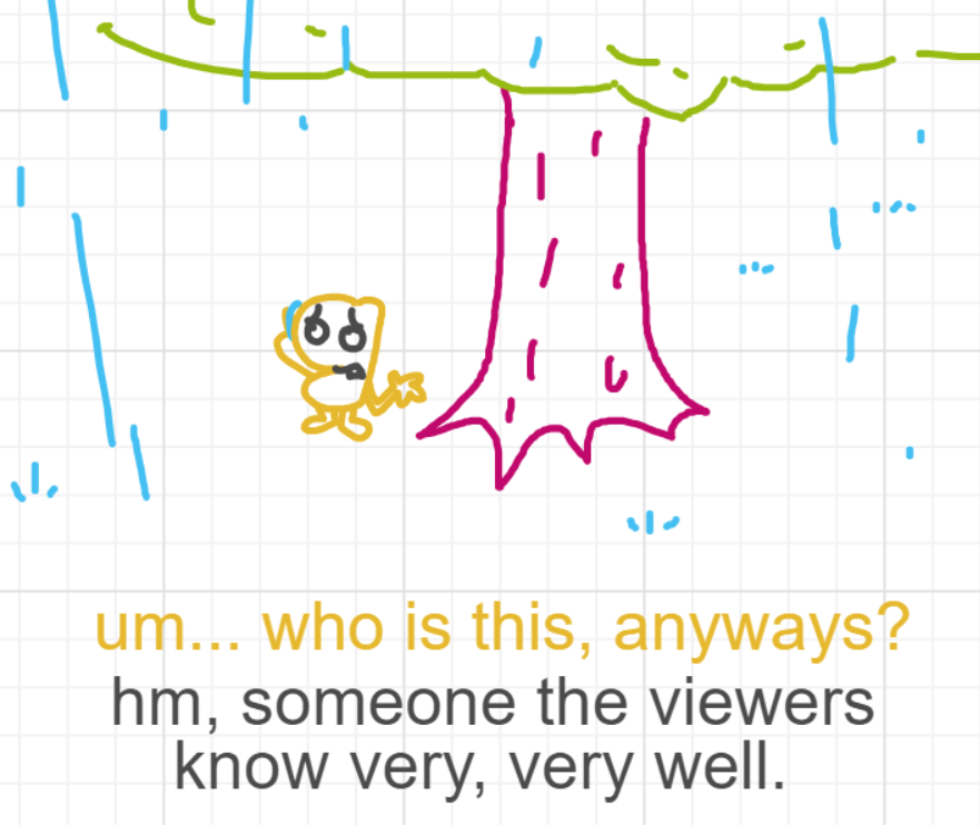 A panel from A Murder On The, episode six of the Board Boards object show by Furretwalk/WalkingFurret.
