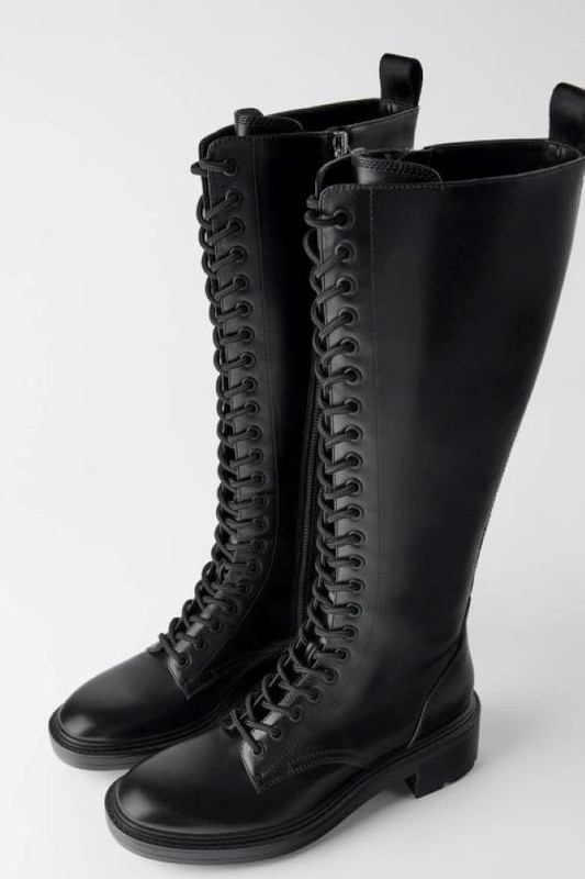 Zara dugacke cizme sa pertlanjem