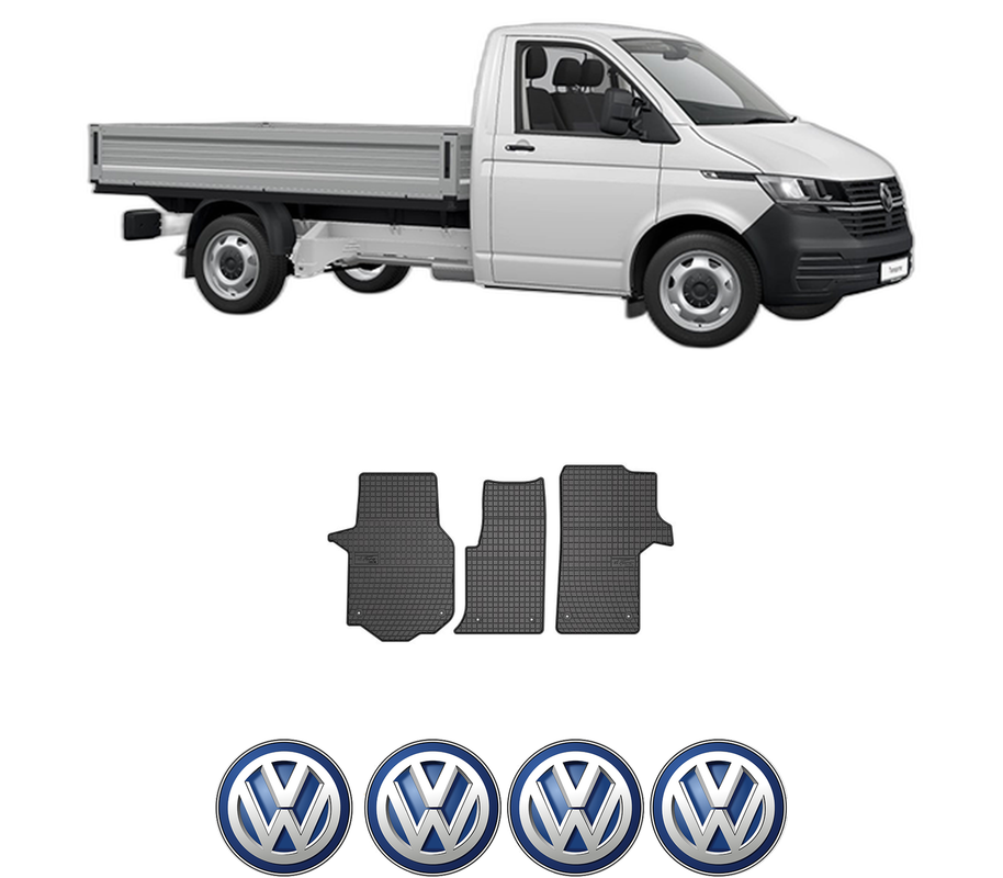 Set covorase presuri Volkswagen CRAFTER Platform/Chassis (SZ_) din 2016-2024, auto, din cauciuc thermoplastic, 4 Stickere auto cu Volkswagen