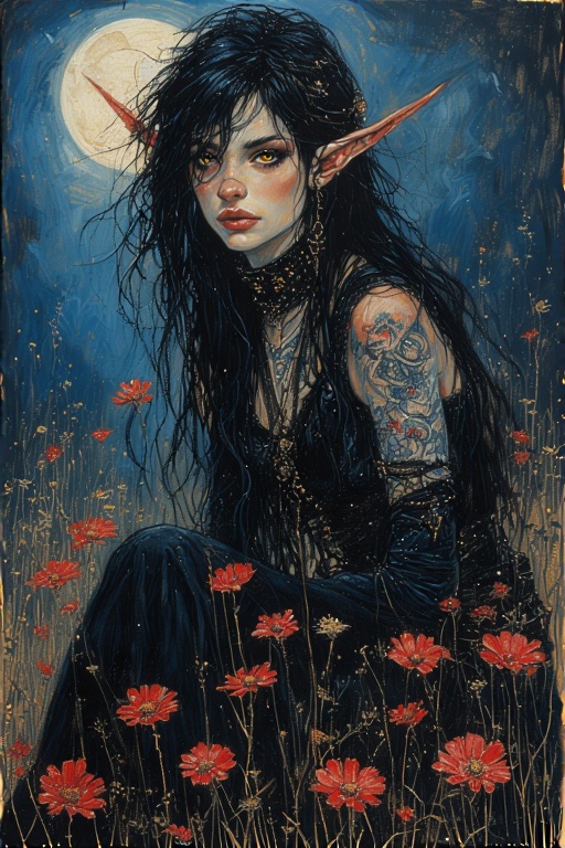 A-stunning-dark-elf-female-wit