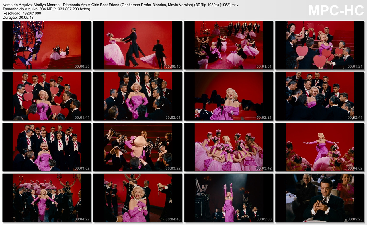 Marilyn Monroe - Diamonds Are A Girls Best Friend (Gentlemen Prefer Blondes, Movie Version) (BDRip 1