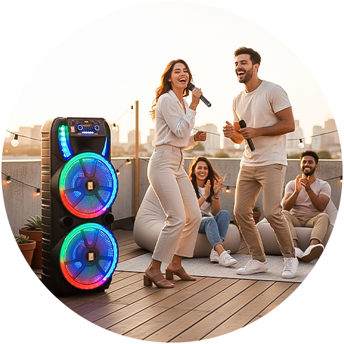 Built‑in rechargeable battery