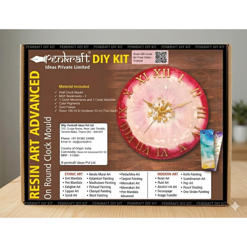 ResinArtwithWallClockMouldDIYKit