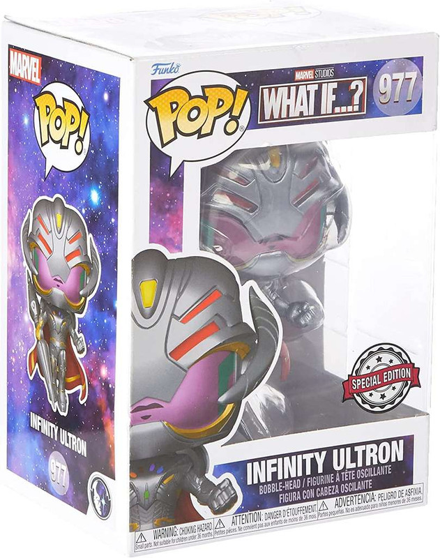 Amazon Funkos Pop! What if..?: Infinity Ultron 977 Edición Especial $268.00 y/o Infinity Ultron 973 $211.92 
