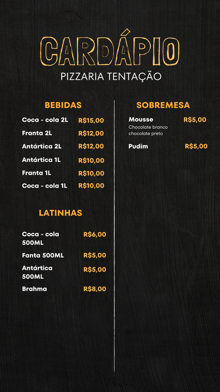 Cardápio 2