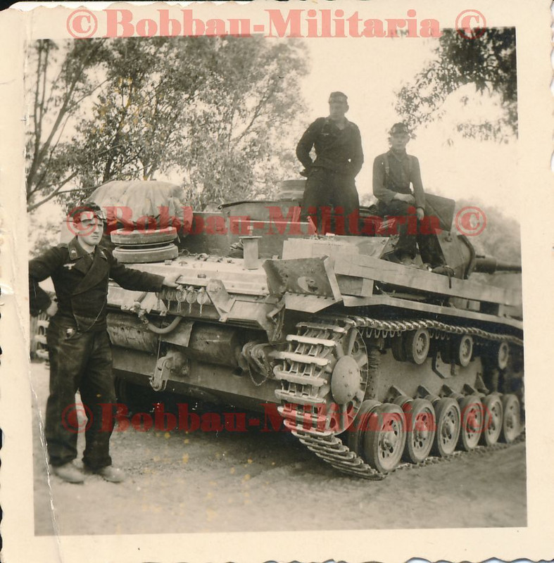 Panzerkampfwagen III mit Anschlüsse am Heck Front Panzer III