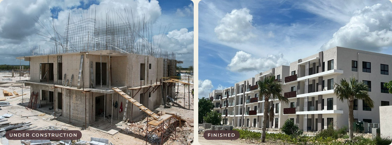 Panorama Lake under construction and finished