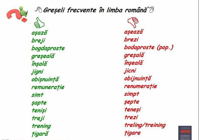 Gramatica Limbii Romane In Imagini Ne Uităm Si Invățăm Să Ne Corectăm