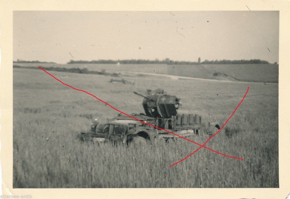 Foto deutscher Panzerjäger Pak in Stellung WH-238194 Sd.Kfz